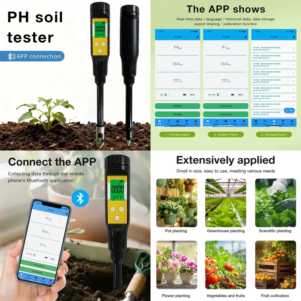 Smart Pot - WAP01 Akıllı Toprak pH Ölçer, Yüksek