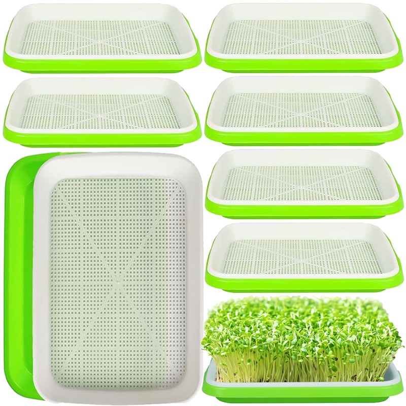 Hydroponic Grow Pod - Mikro yeşillikler filizlendirme tepsisi, çift katmanlı